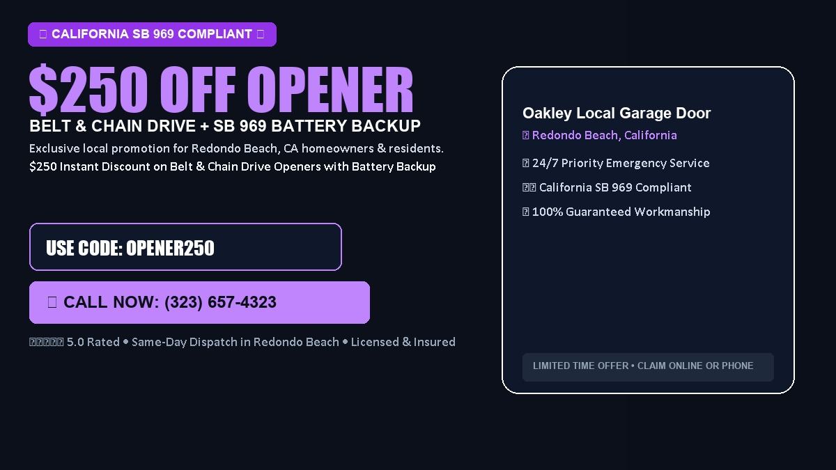 Local Garage Door $250 OFF Premium LiftMaster Opener Installation